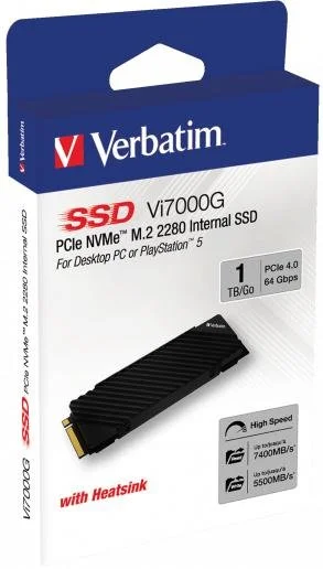 Фото: SSD-накопичувач Verbatim Vi7000G 2280 PCIe 4.0 x4 1TB (49367) № 2 | KTC