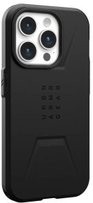 Чохол-накладка Urban Armor Gear для Apple iPhone 15 Pro - Civilian Magsafe, Black