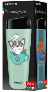 Фото: Термочашка Ardesto Coffee Time Frenchie 450ml Green (AR2645DG) № 4 | KTC