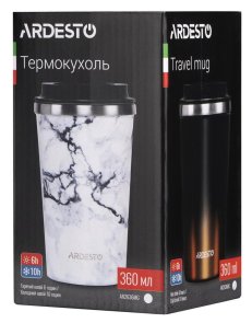 Термочашка Ardesto Marmo 360ml (AR2636MG)