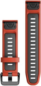 Ремінець Garmin for Epix PRO gen 2 - 20mm QuickFit Flame Red/Graphite Silicone (010-13279-04)