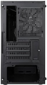 Корпус 1stPlayer BS-2-3F1-BK Black with window