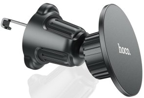 Кріплення для мобільного телефону Hoco H12 Fine jade ring magnetic car holder air outlet Black (6931474794505)