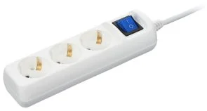 Фото: Мережевий фільтр 2E U03ESM1.5 1.5/3 White (2E-U03ESM1.5) № 3 | KTC