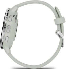 Смарт годинник Garmin Venu 3S - Silver Stainless Steel Bezel with Sage Gray Case and Silicone Band (010-02785-01)