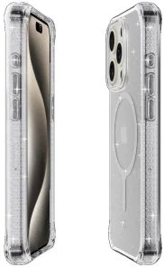 Фото: Чохол iTSkins for iPhone 15 Pro HYBRID R Spark with MagSafe Transparent (AP5X-HBSPM-TRSP) № 2 | KTC