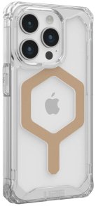 Чохол UAG for Apple iPhone 15 Pro - Plyo Magsafe Ice/Gold (114286114381)