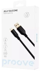 Фото: Кабель Proove Jelly Silicone 2.4A AM / Lightning 1m Black (CCJS20001101) № 5 | KTC