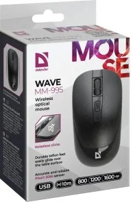 Фото: Миша Defender Wave MM-995 Silent Black (52995) № 7 | KTC