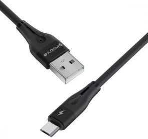 Кабель Proove Soft Silicone 2.4A AM / MicroUSB 1m Black (CCSO20001301)