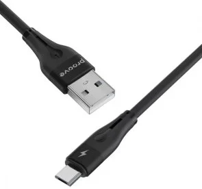 Фото: Кабель Proove Soft Silicone 2.4A AM / MicroUSB 1m Black (CCSO20001301) № 2 | KTC