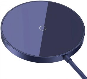 Бездротовий зарядний пристрій Baseus Simple Mini3 Magnetic Wireless Charger 15W Purple (CCJJ040205)