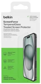 Фото: Захисне скло Belkin for Apple iPhone 15 Plus/14 Pro Max - TemperedGlass Screen Protection (OVA136ZZ) № 2 | KTC