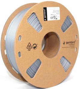 Філамент Gembird PLA Plus1 kg 1.75mm Silver (3DP-PLA+1.75-02-S)