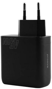 Зарядний пристрій Proove Silicone Power QC 3.0 PD 3.0 45W Black (WCSP45110001)