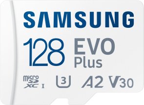  FLASH пам'ять Samsung Evo Plus A2 V30 U3 Micro SDXC 128GB White with adapter (MB-MC128KA/EU)