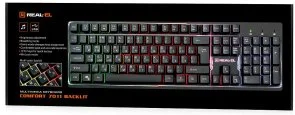 Фото: Клавіатура Real-EL Comfort 7011 Backlit Black (EL123100043) № 10 | KTC