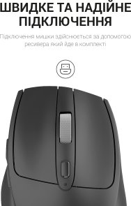 Миша OfficePro M315B Wireless Black