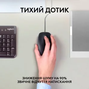 Фото: Миша Logitech B110 Silent Black (910-005508) № 7 | KTC