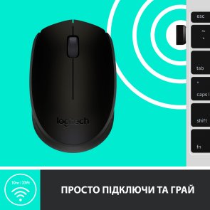 Миша Logitech M171 Wireless Gray/Black (910-004424)