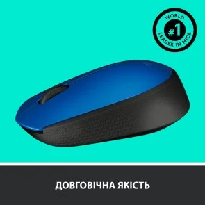 Фото: Миша Logitech M171 Wireless Blue/Black (910-004640) № 3 | KTC