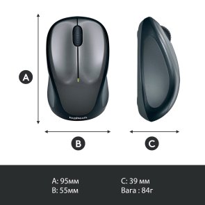 Миша Logitech M235 Gray