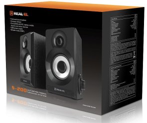 Колонки Real-EL S-200 Black (EL121200008)