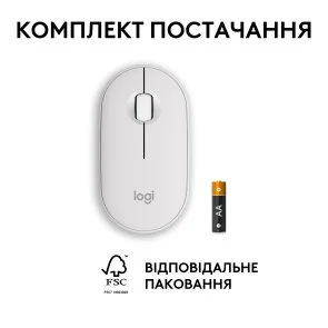Фото: Миша Logitech Pebble 2 M350s Tonal White (910-007013) № 8 | KTC