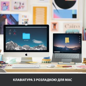 Клавіатура Logitech MX Keys Mini for Mac Pale Grey (920-010526)