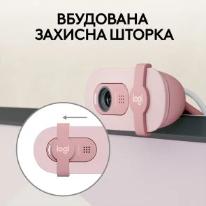Фото: Web-камера Logitech Brio 100 Rose (960-001623) № 8 | KTC