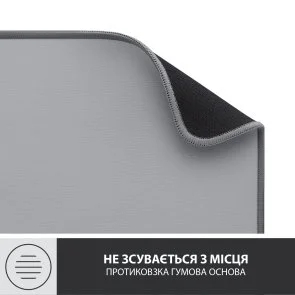 Фото: Килимок Logitech Desk Mat Studio Series 300x700x2mm Mid Grey (956-000052) № 6 | KTC