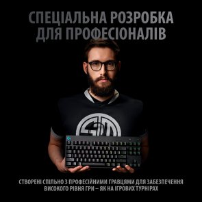 Клавіатура Logitech G Pro TKL GX Blue Clicky US/Ukr Black