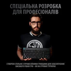 Фото: Клавіатура Logitech G Pro TKL GX Blue Clicky US/Ukr Black (920-009392) № 7 | KTC