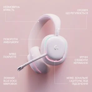 Фото: Гарнітура Logitech G735 Off White (981-001083) № 5 | KTC