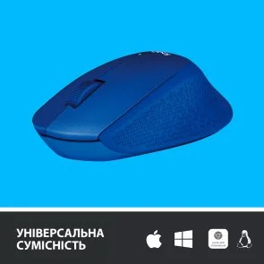 Фото: Миша Logitech M330 Silent Plus Blue (L910-004910) № 5 | KTC