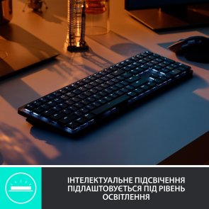 Клавіатура Logitech MX Mechanical Wireless Illuminated Performance US International Graphite (L920-010757)