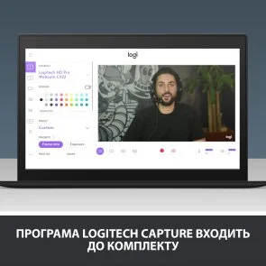 Фото: Web-камера Logitech C922 Pro Stream Black (L960-001088) № 10 | KTC