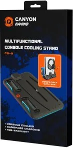 Фото: Підставка Canyon CS-5 RGB PS5 Fat Charge Black (CND-CSPS5B) № 4 | KTC