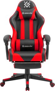 Крісло Defender Rock Black/Red (64346)