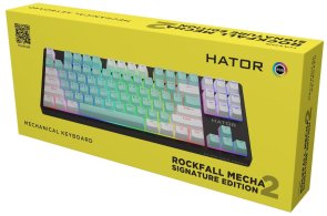 Клавіатура Hator Rockfall 2 Mecha Signature Edition USB Black/Mint/White (HTK-520-BMW)