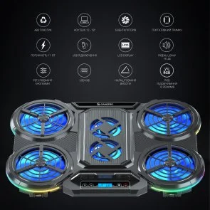 Фото: Підставка для ноутбука GamePro CP770 Black № 13 | KTC