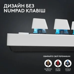 Фото: Клавіатура Logitech G Pro X TKL Lightspeed BT/WL White (920-012148) № 6 | KTC