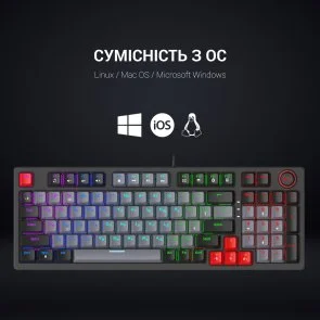 Фото: Клавіатура GamePro MK120R Red Switch USB Black № 8 | KTC