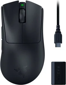 Фото: Миша Razer DeathAdder V3 Pro Black and HyperPolling Wireless Dongle (RZ01-04630300-R3WL) № 2 | KTC