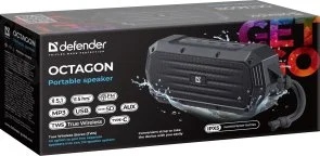 Фото: Портативна колонка Defender Octagon Black (65039) № 8 | KTC