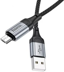 Фото: Кабель Hoco X102 2.4A AM / Micro USB 1m Black (6942007608763) № 2 | KTC