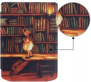 Фото: Чохол для електронної книги BeCover for Pocketbook 629 Verse/634 Verse Pro - Smart Case Library Girl (710975) № 3 | KTC
