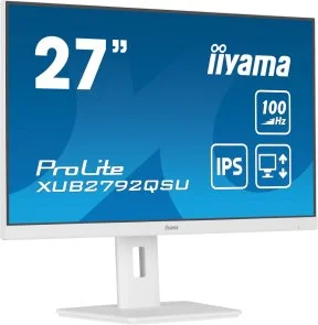 Фото: Монітор iiyama ProLite XUB2792QSU-W6 White - 27" IPS / 2560×1440 / 100 Гц / Pivot / HAS № 3 | KTC