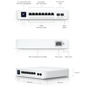 Фото: Комутатор Ubiquiti USW-PRO-8-POE № 3 | KTC