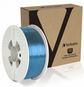 Філамент Verbatim 3D PET-G Filament 1.75mm/1kg Blue Transparent (55056)